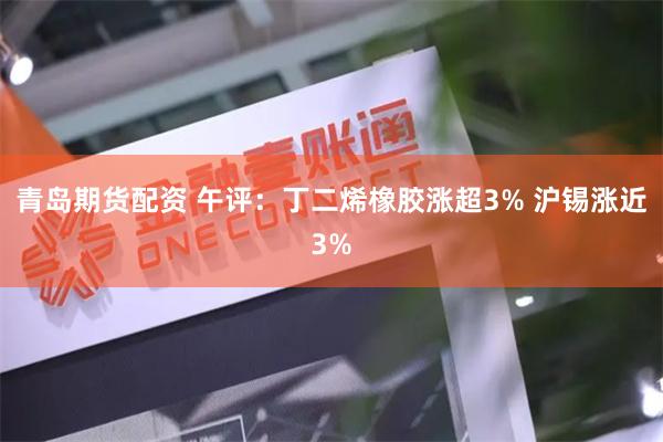 青岛期货配资 午评：丁二烯橡胶涨超3% 沪锡涨近3%