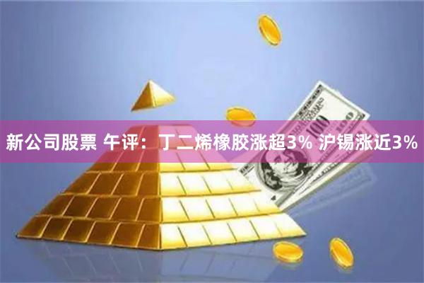 新公司股票 午评：丁二烯橡胶涨超3% 沪锡涨近3%